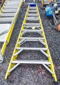 10 tread glass fibre framed step ladder