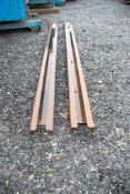 Pair of 8 ft fork extensions
