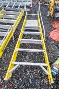 5 tread glass fibre framed step ladder A784169