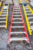 12 tread glass fibre framed step ladder