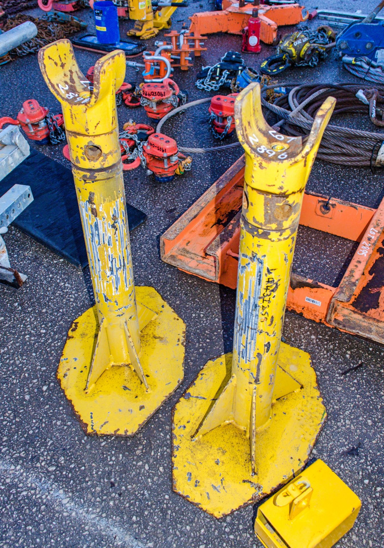 2 - cable drum stands