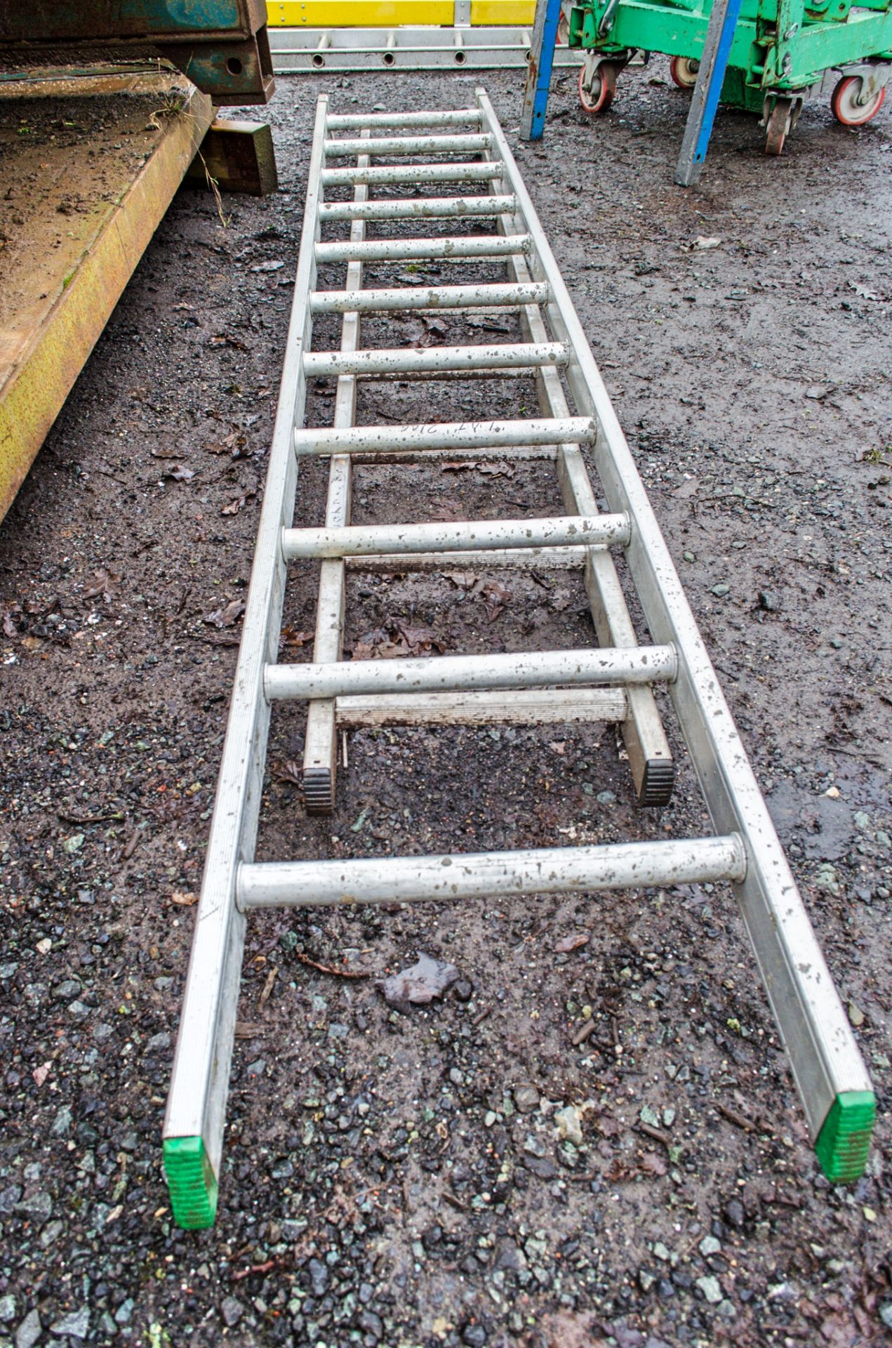 2 - aluminium ladder sections