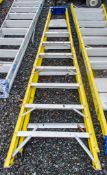 8 tread glass fibre framed step ladder SES