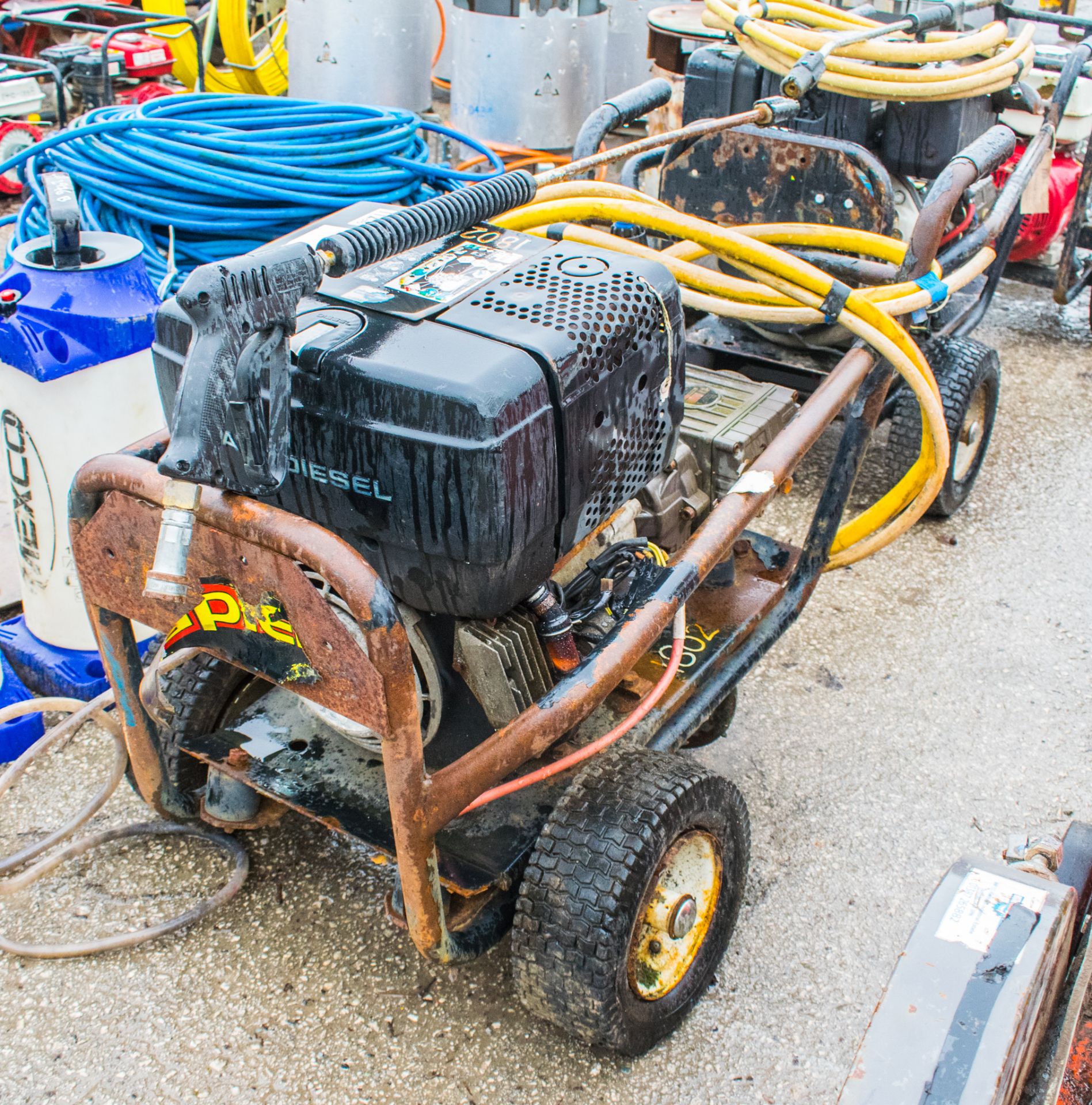 Diesel driven pressure washer