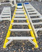 8 tread glass fibre framed step ladder A758424