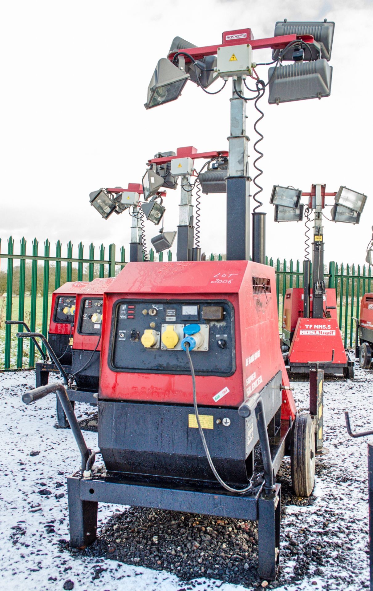 Mosa GE 6000 SX/GS diesel driven tower light/generator Year: 2015 Recorded Hours: 1326 MOSA-0020