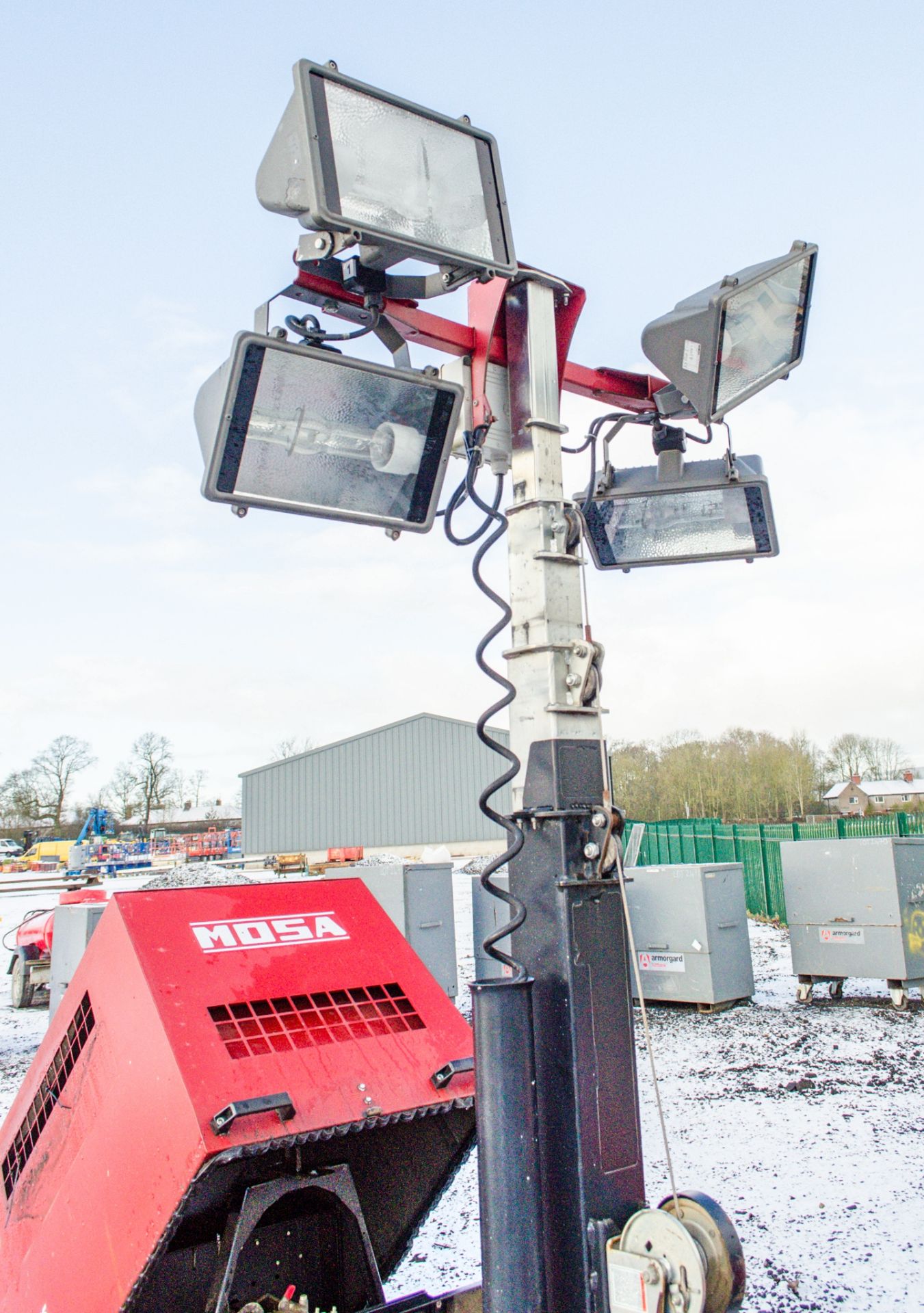 Mosa GE 6000 SX/GS diesel driven tower light/generator Year: 2015 Recorded Hours: 1326 MOSA-0020 - Image 3 of 5