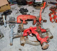 2 - Ridgid pipe threader pipe cutter/de-burring attachments