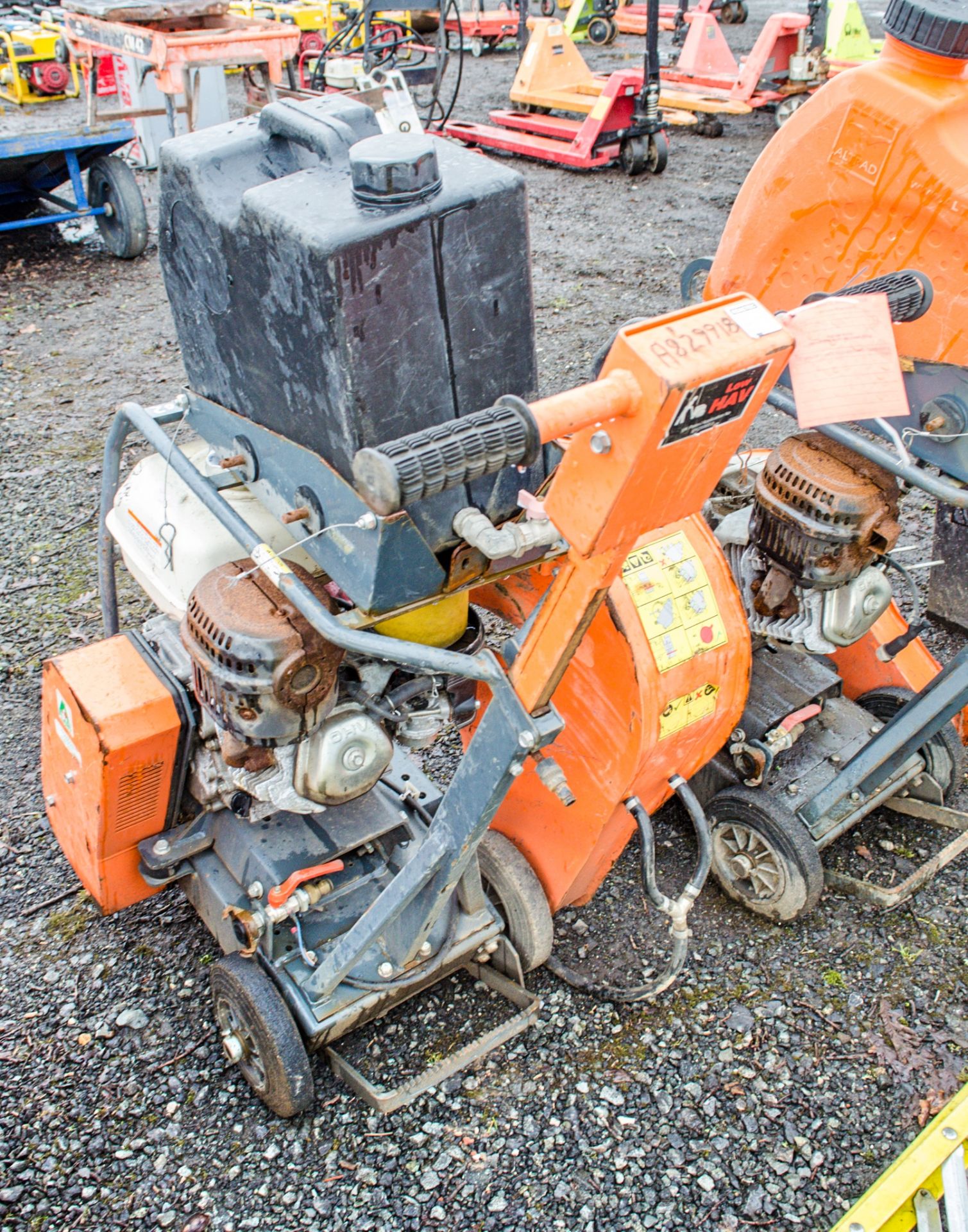 Belle petrol driven road saw A829918 ** parts missing ** - Image 2 of 2