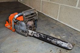 Husqvarna petrol driven chain saw ** Chain missing **