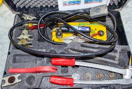 Rehau hydraulic pipe crimping/cutting kit c/w carry case