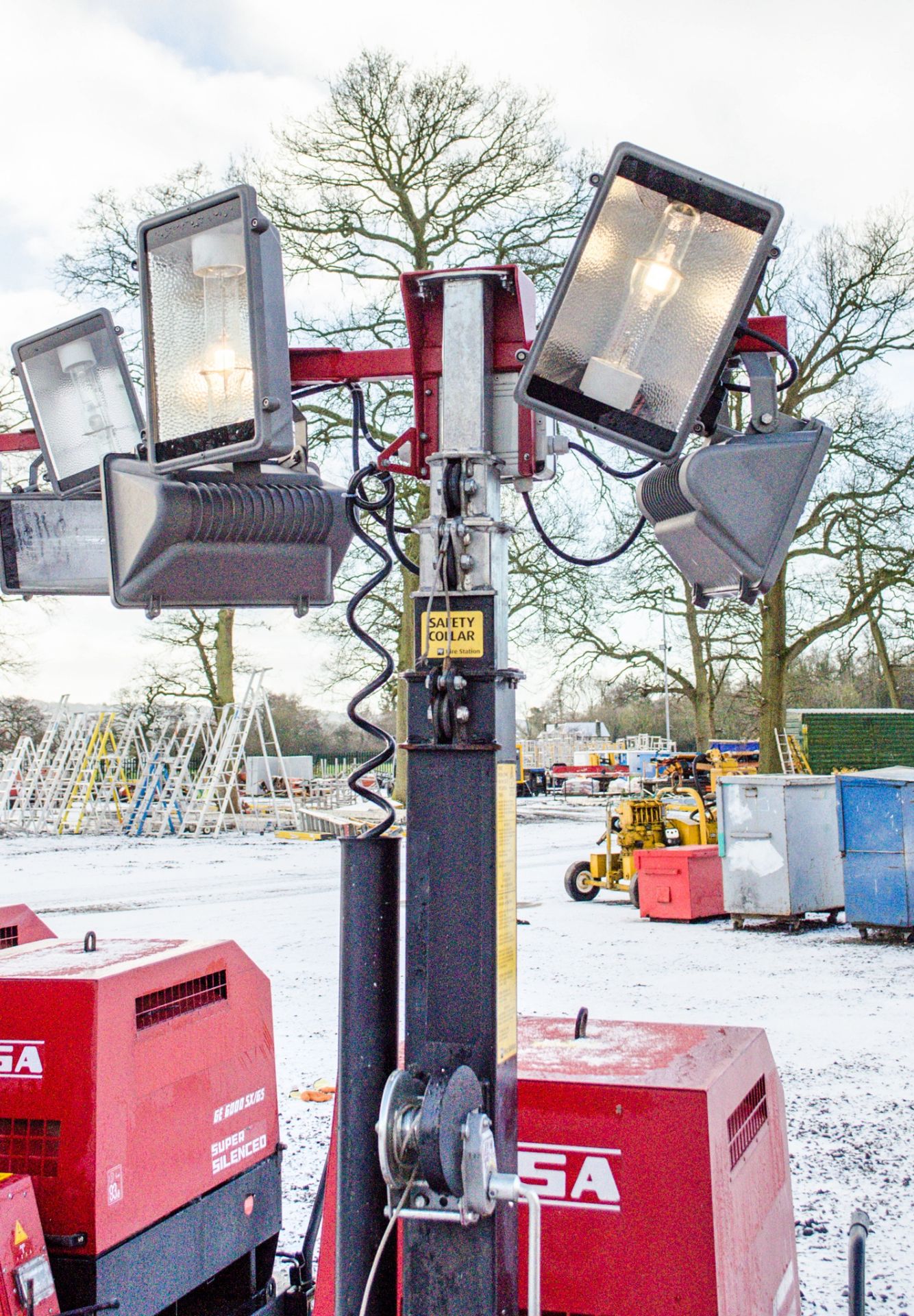 Mosa GE 6000 SX/GS diesel driven tower light/generator Year: 2015 Recorded Hours: 513 13102409 - Image 3 of 6