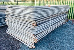 Approximately 40 steel heras fencing panels