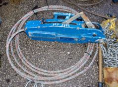 Liftin Gear cable rope winch c/w wire rope