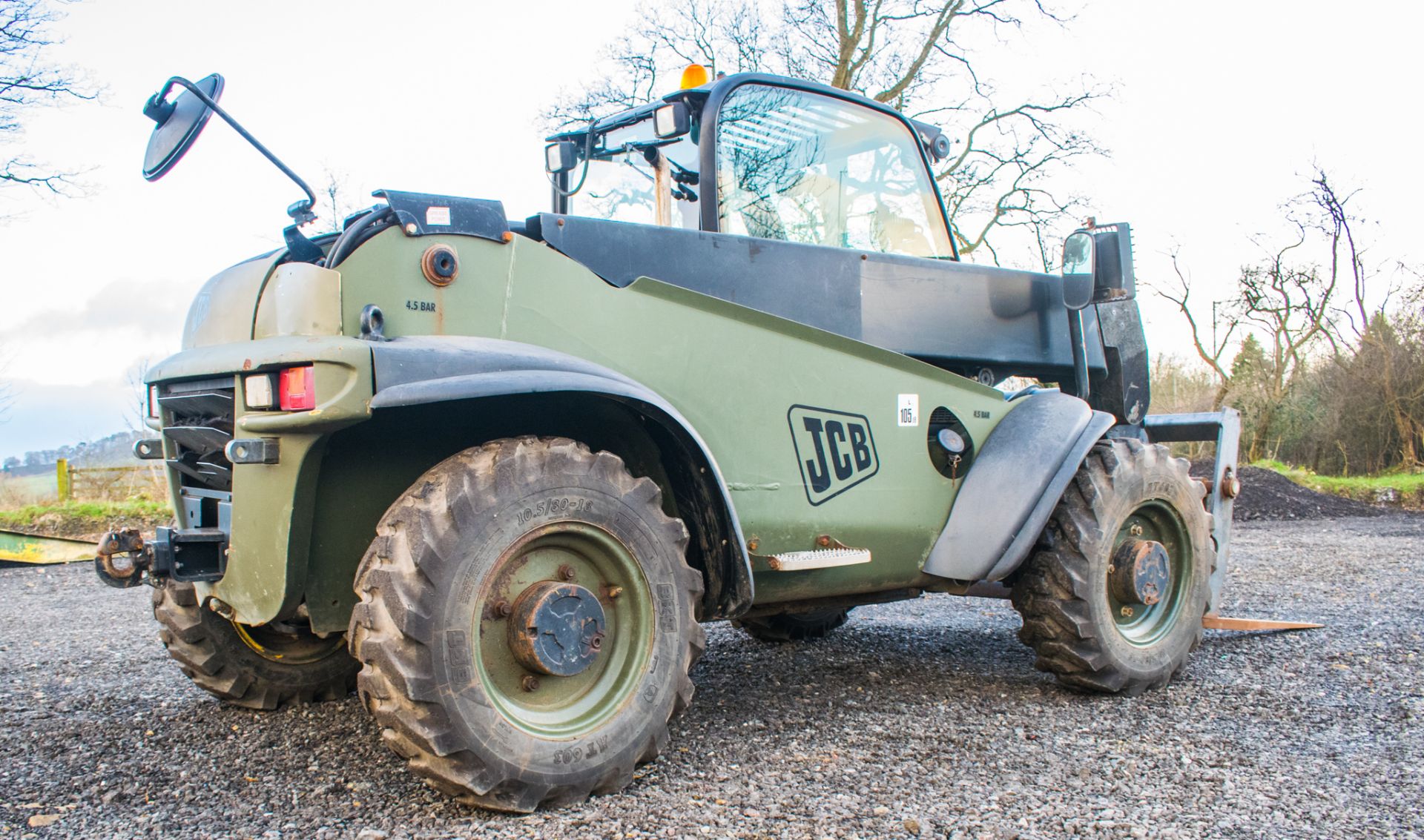 JCB 524 - 50 5 metre telescopic handler  Year: 2007 S/N: 1417221 Recorded Hours: 2999 Ex MOD - Image 3 of 20