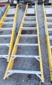 8 tread glass fibre framed step ladder