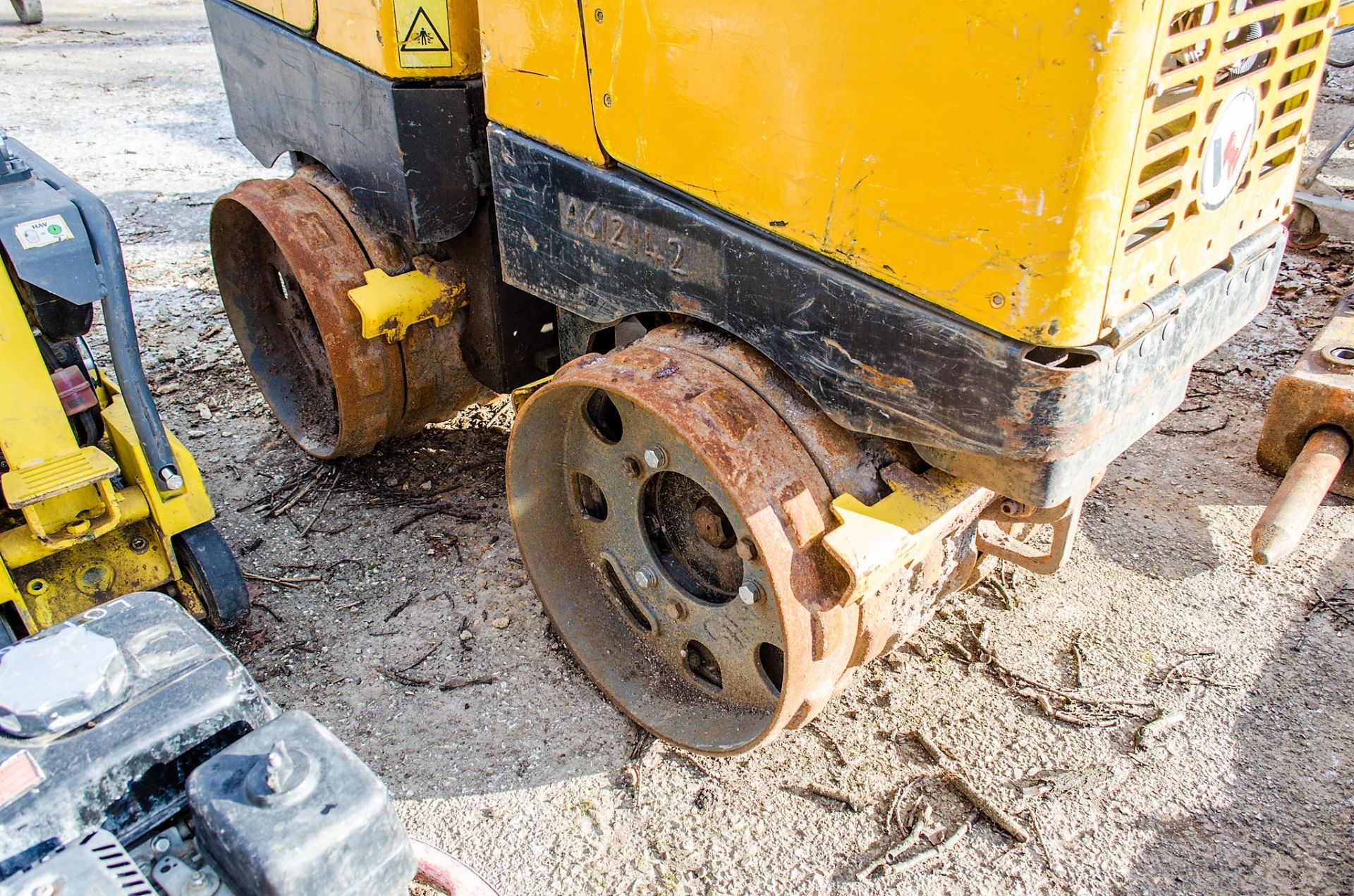 Wacker Neuson RT56 double drum trench roller Year: 2013 c/w remote control A612142 - Image 5 of 10