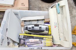 Box of stationery, office equipment * consumables as photographed