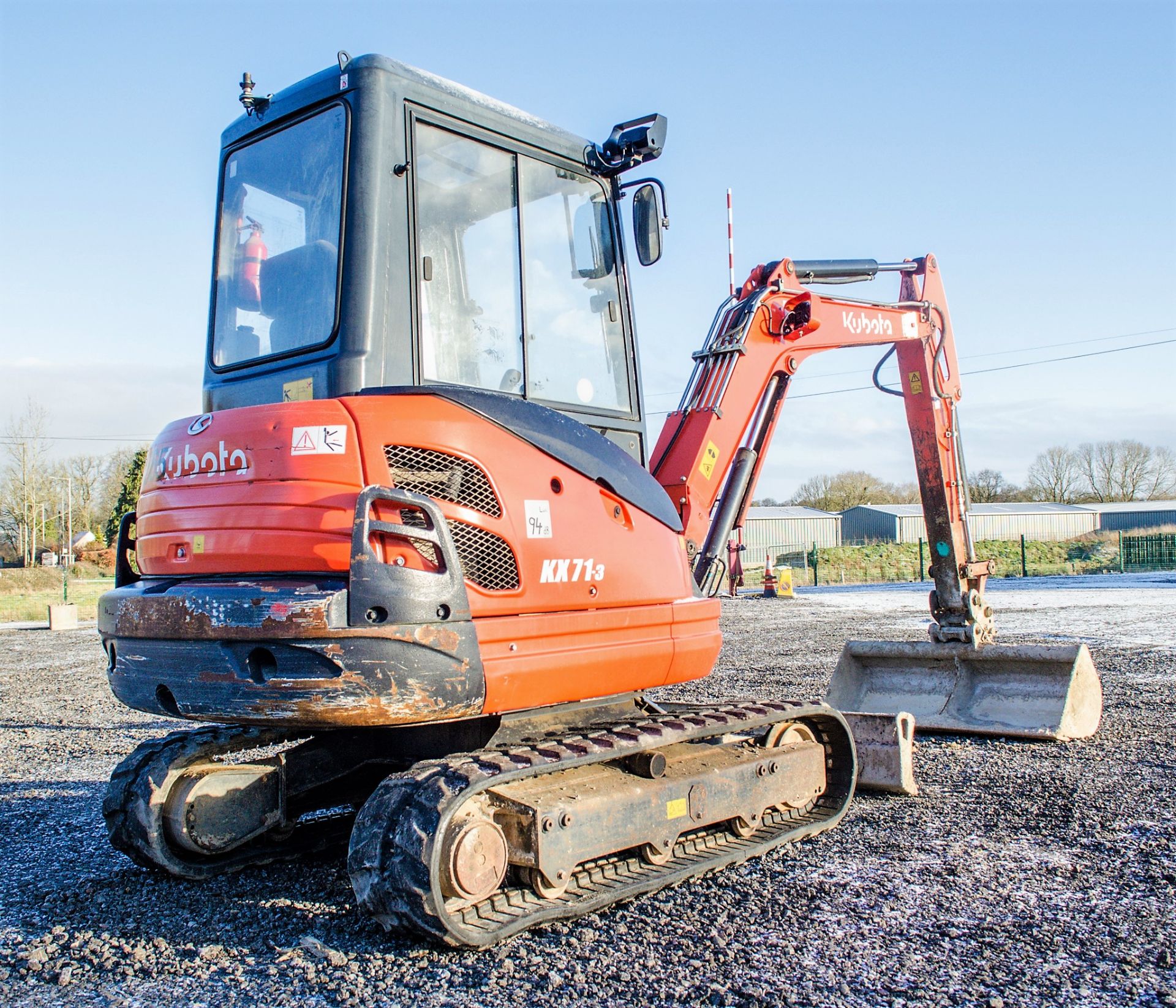 Kubota KX71-3 2.6 tonne rubber tracked excavator - Image 4 of 19