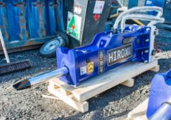 Hirox HDX-20 hydraulic breaker to suit 4 to 8 tonne machine Year: 2021 c/w tool kit ** New &