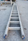 2 stage extending aluminium ladder