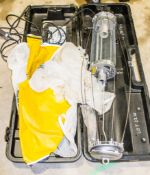 Wacker Neuson 110v light balloon c/w carry case A849945 ** balloon damaged **