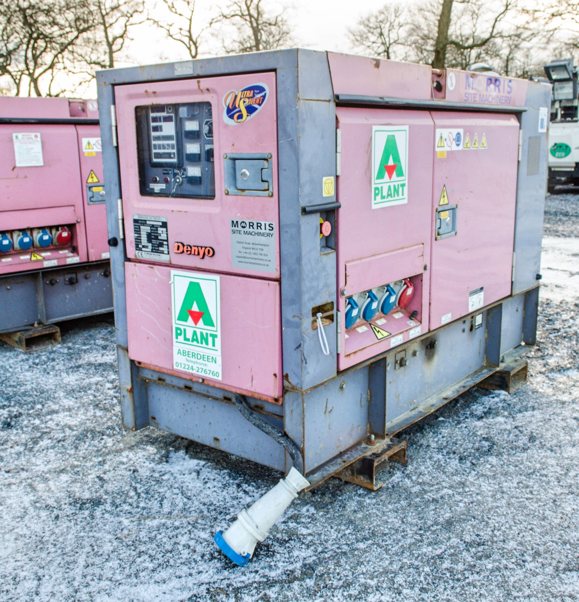 Denyo DCA-25 USE 25 kva diesel driven generator Year: 2012 S/N: 3866325 Recorded Hours: 7902