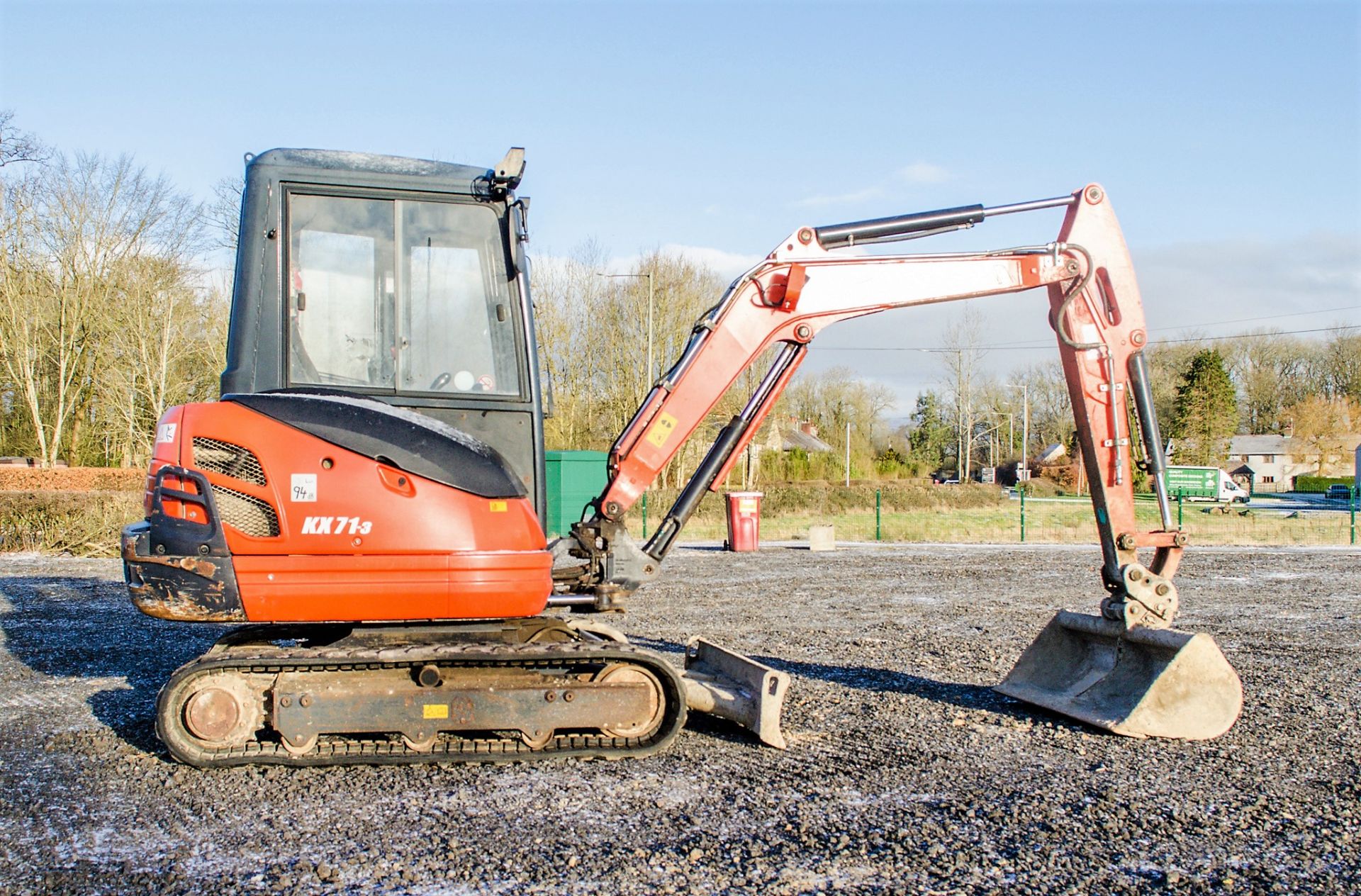 Kubota KX71-3 2.6 tonne rubber tracked excavator - Image 8 of 19