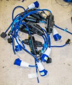Approximately 10 240v RCD cable/adapters