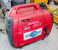 Honda EU20 petrol driven suitcase generator