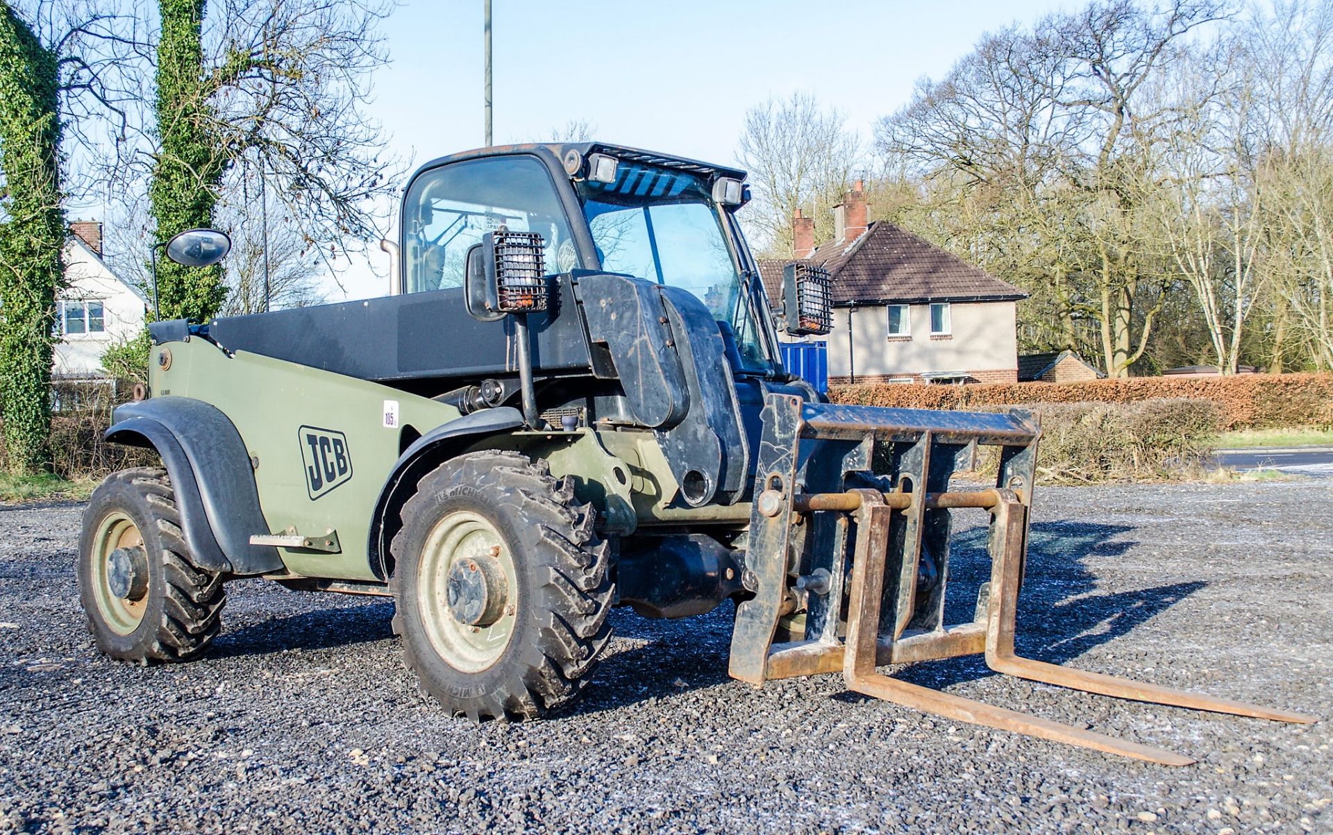 JCB 524 - 50 5 metre telescopic handler  Year: 2008 S/N: 1417727 Recorded Hours: 2625 Ex MOD - Image 2 of 19