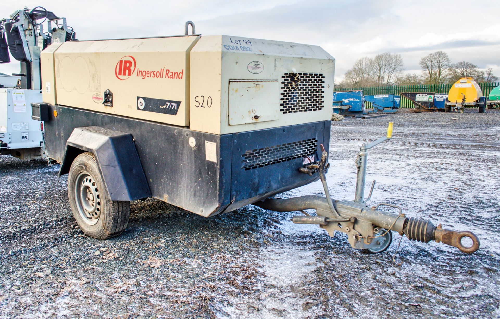Ingersoll Rand 7/71 diesel driven air compressor Year: 2006 S/N: 521720 Recorded Hours: 3503