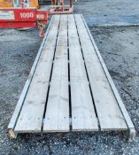 Aluminium staging board approximately 10 ft long 848817
