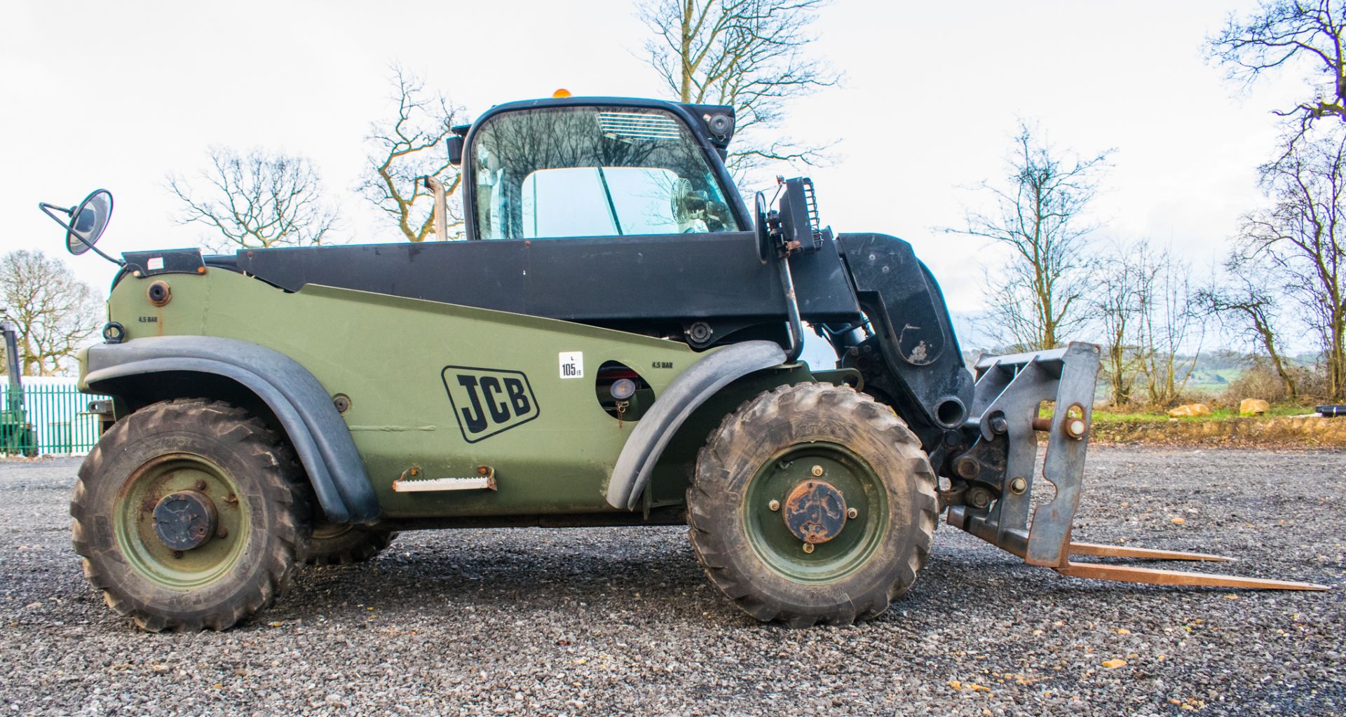 JCB 524 - 50 5 metre telescopic handler  Year: 2007 S/N: 1417221 Recorded Hours: 2999 Ex MOD - Image 8 of 20