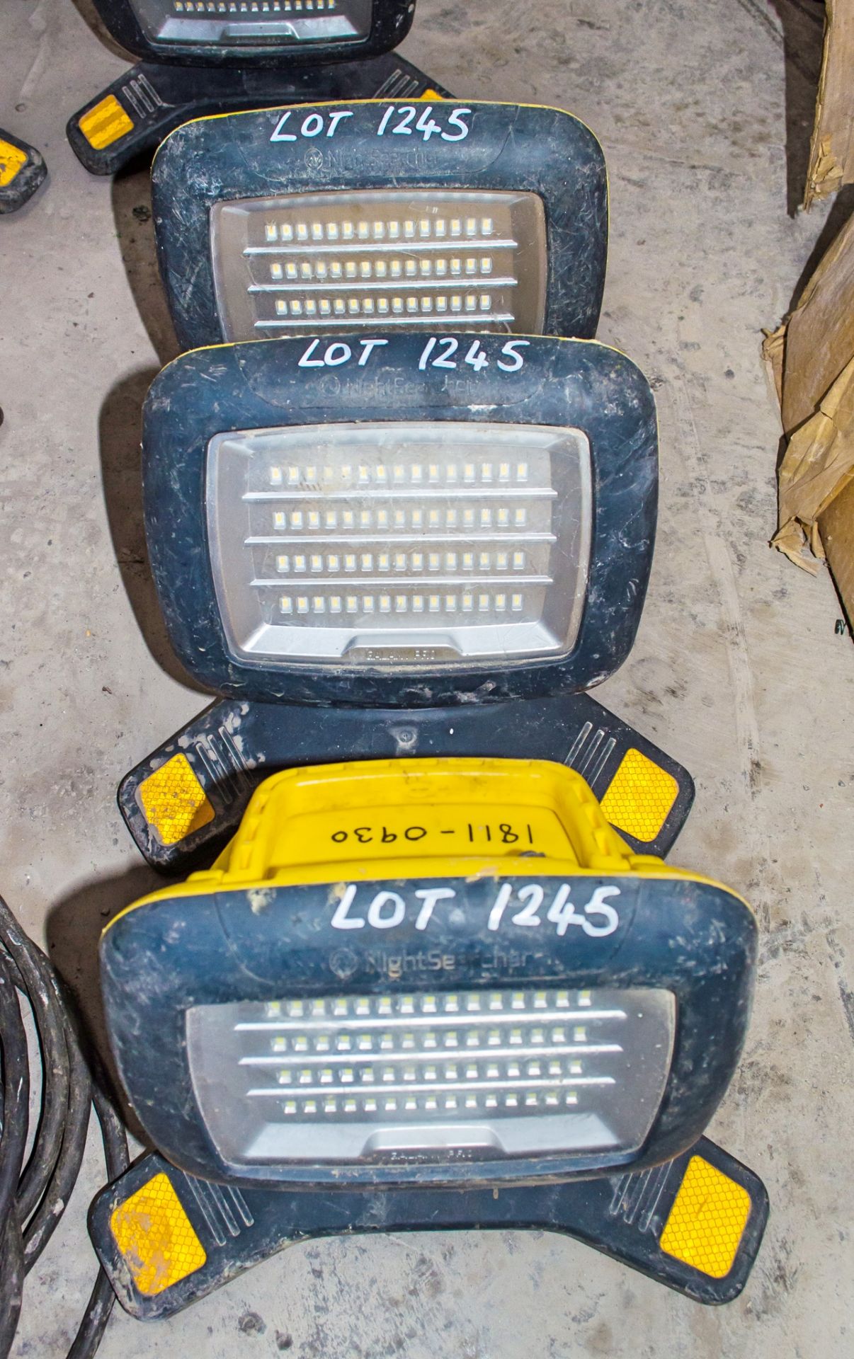 3 - cordless LED inspection/site lights ** No chargers **