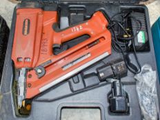 Drivefast cordless nail gun c/w 2 - batteries, charger & carry case