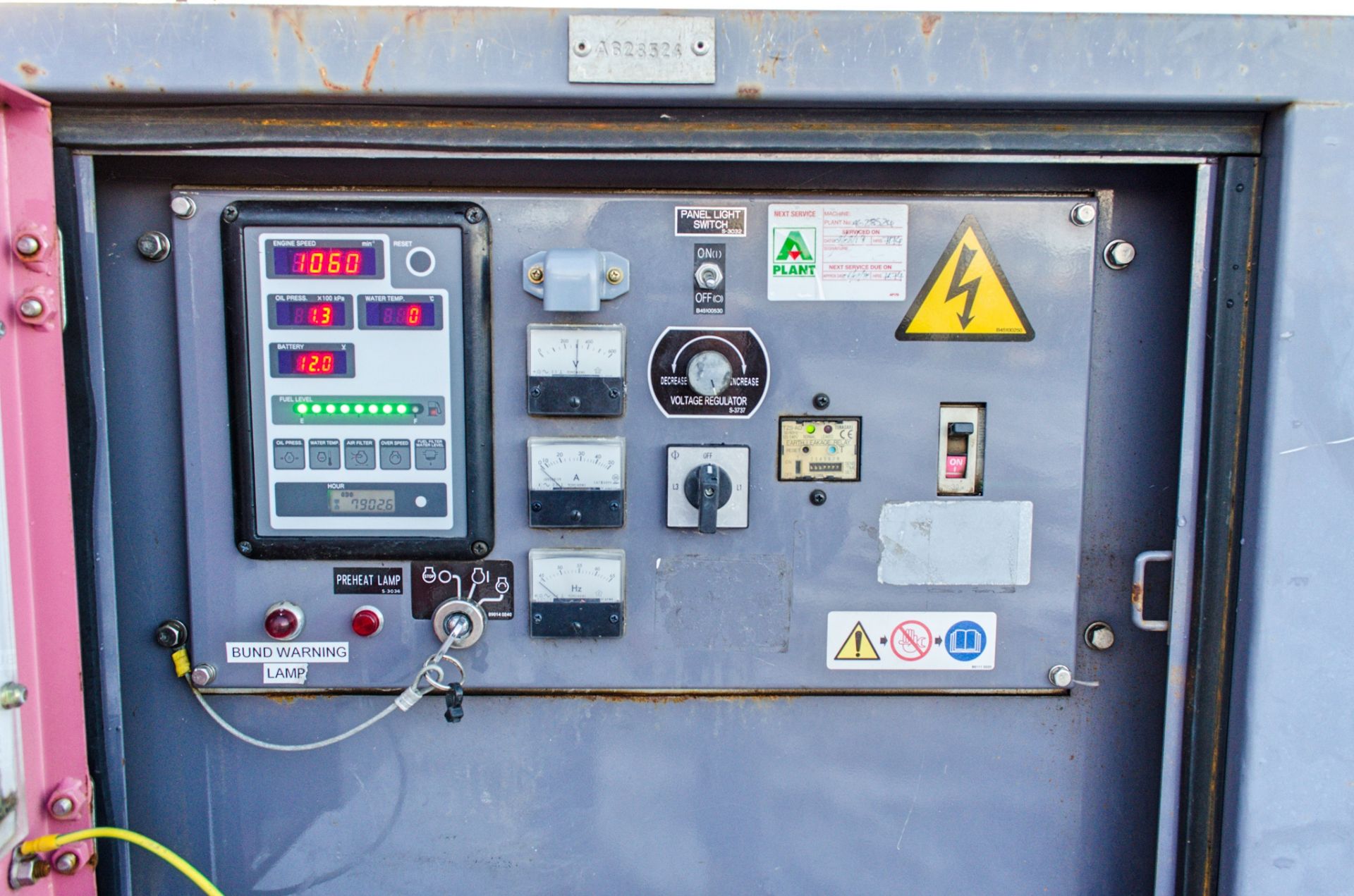 Denyo DCA-25 USE 25 kva diesel driven generator Year: 2012 S/N: 3866325 Recorded Hours: 7902 - Image 3 of 5