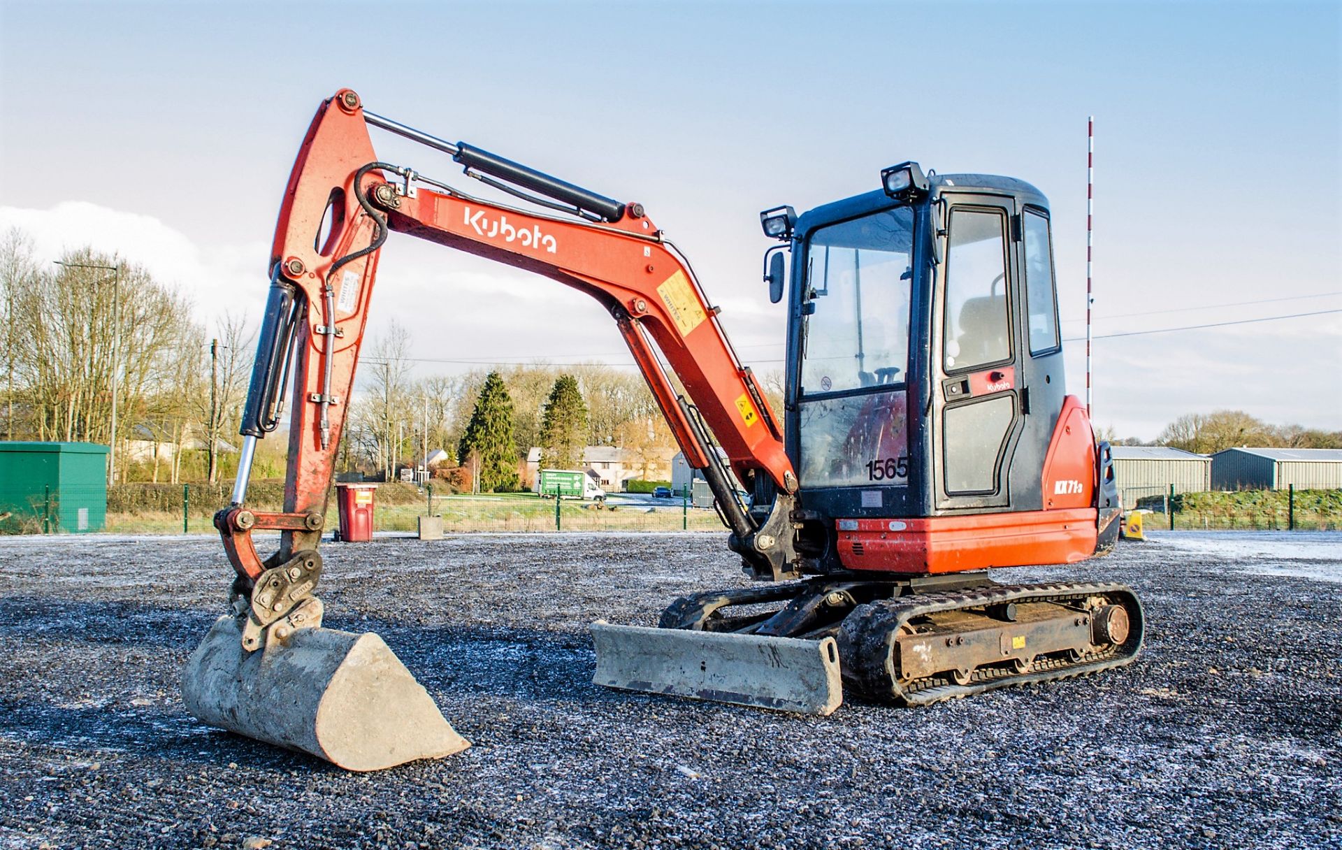 Kubota KX71-3 2.6 tonne rubber tracked excavator