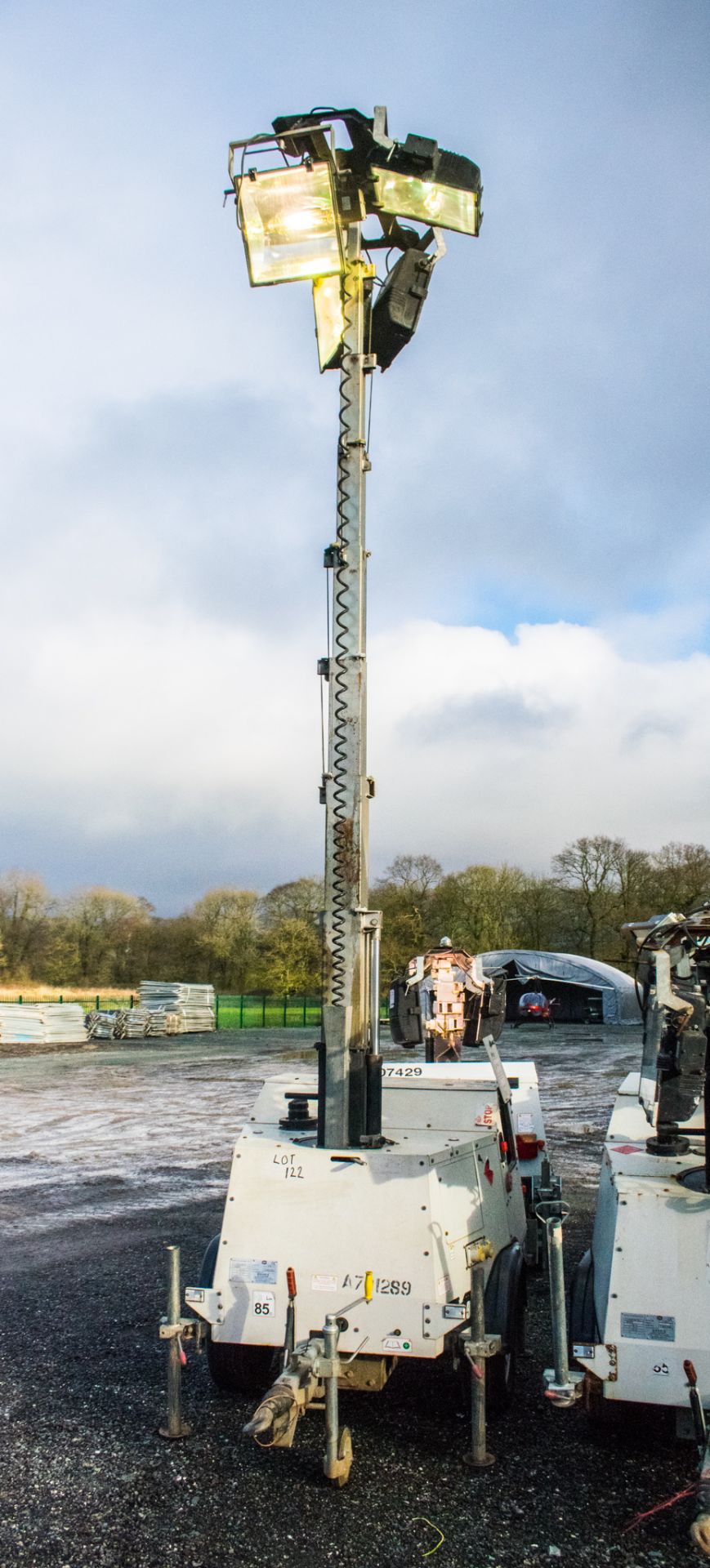 SMC T90 diesel driven fast tow mobile lighting tower Year: 2015 S/N: 11793 Recorded Hours: 1246 - Image 3 of 5