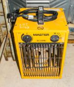 Master B3EPB 240v fan heater