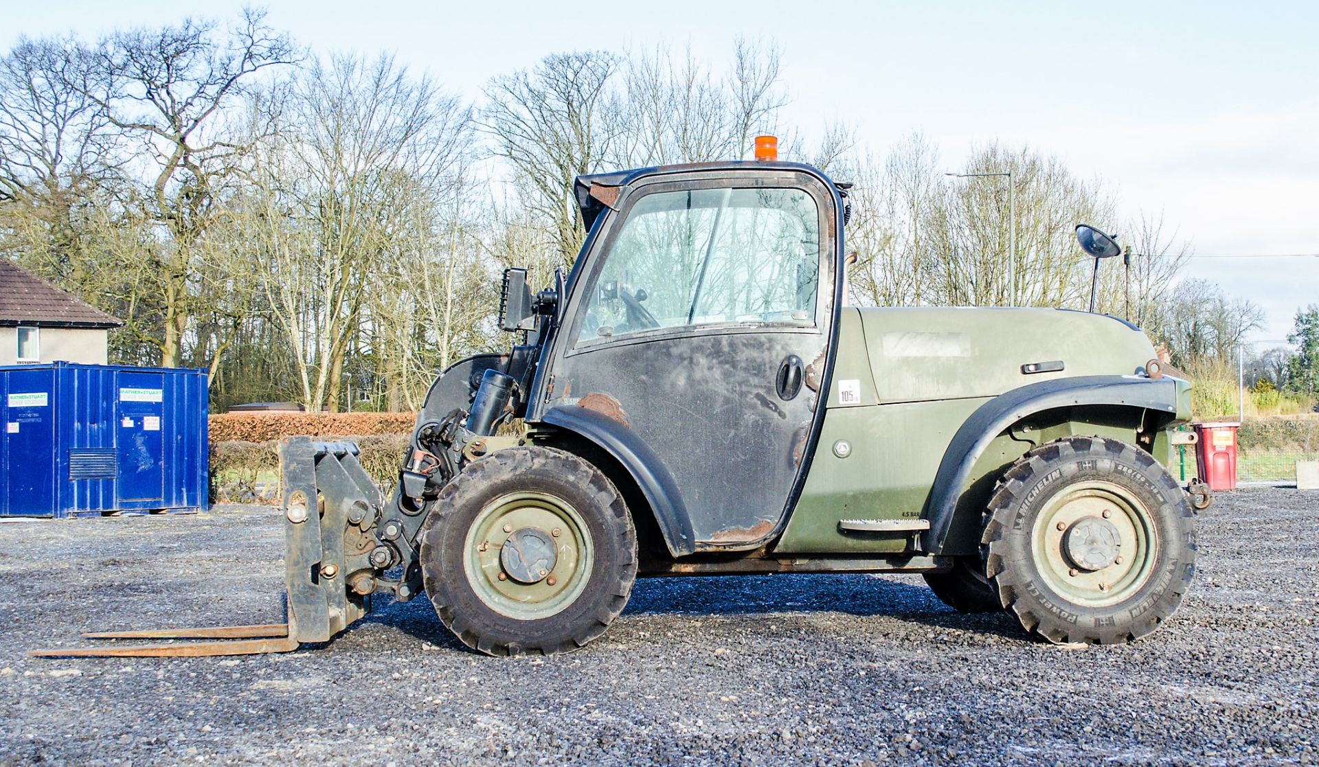 JCB 524 - 50 5 metre telescopic handler  Year: 2008 S/N: 1417727 Recorded Hours: 2625 Ex MOD - Image 7 of 19