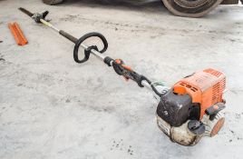 Stihl petrol driven long reach hedge trimmer