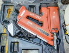 Axminster cordless framing nailer c/w charger, battery & carry case