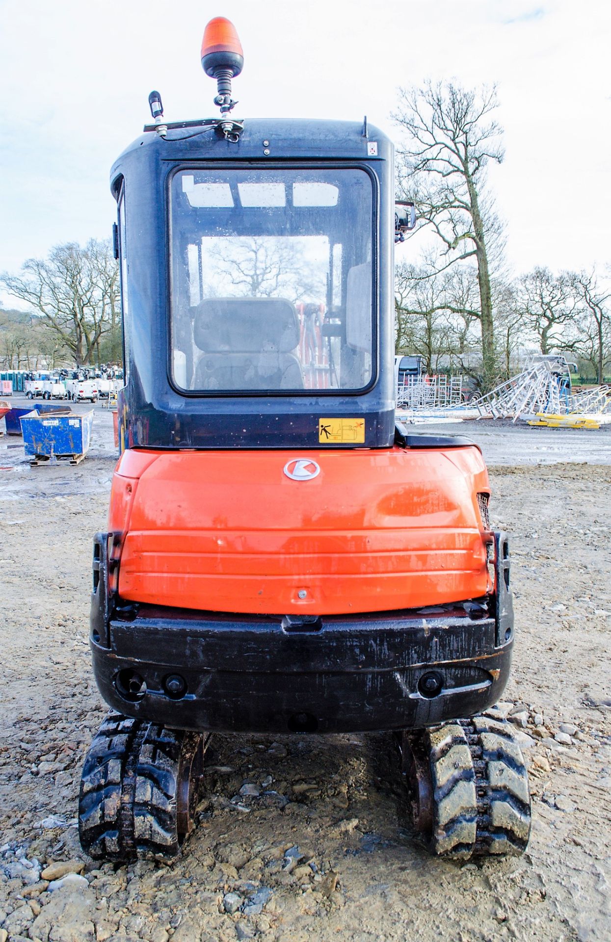 Kubota KX61-3 2.6 tonne rubber tracked excavator Year: 2013 S/N: 80076 Recorded Hours: 3184 blade, - Image 6 of 21