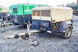 Doosan 7/26E diesel driven fast tow mobile air compressor Year: 2010 S/N: 108474 Recorded Hours: