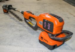 Husqvarna 536LHES cordless long reach hedge cutter c/w charger & battery