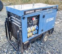 SDMO 10000E 10 kva diesel driven generator S/N: 1001691 Recorded Hours: 4066 A635634