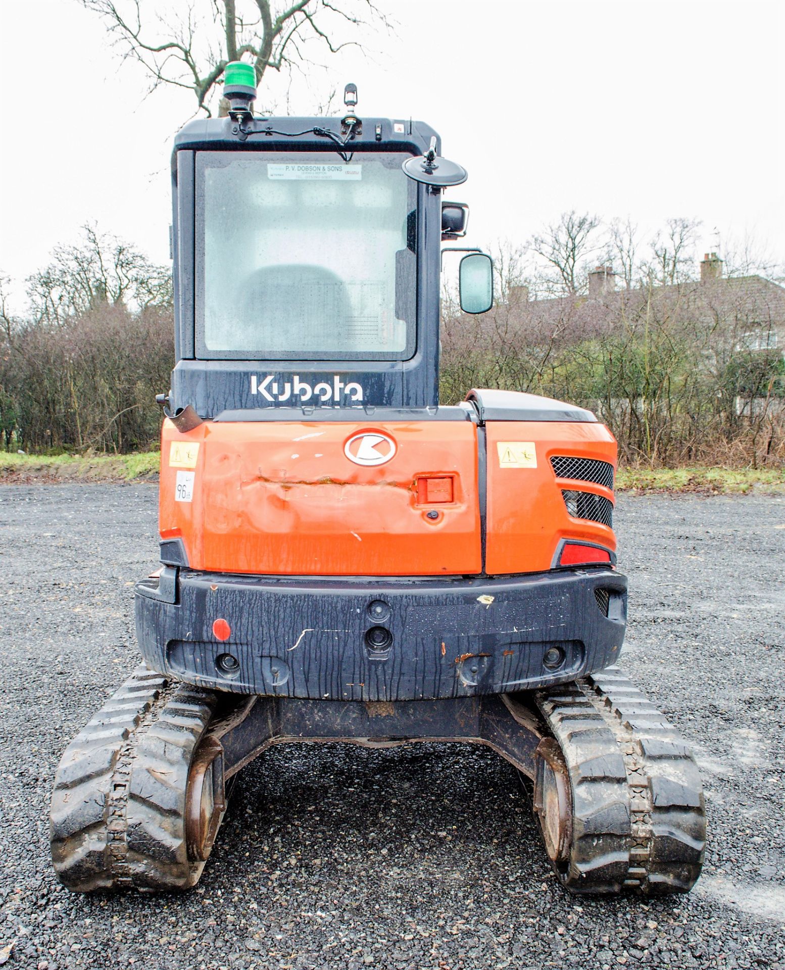 Kubota U48-4 4.8 tonne rubber tracked excavator Year: 2012 S/N: 51320 Recorded Hours: 4565 blade, - Image 6 of 22