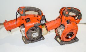 2 - Husqvarna 125BV petrol driven leaf blowers ** Both with parts missing **