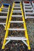 8 tread glass fibre framed step ladder